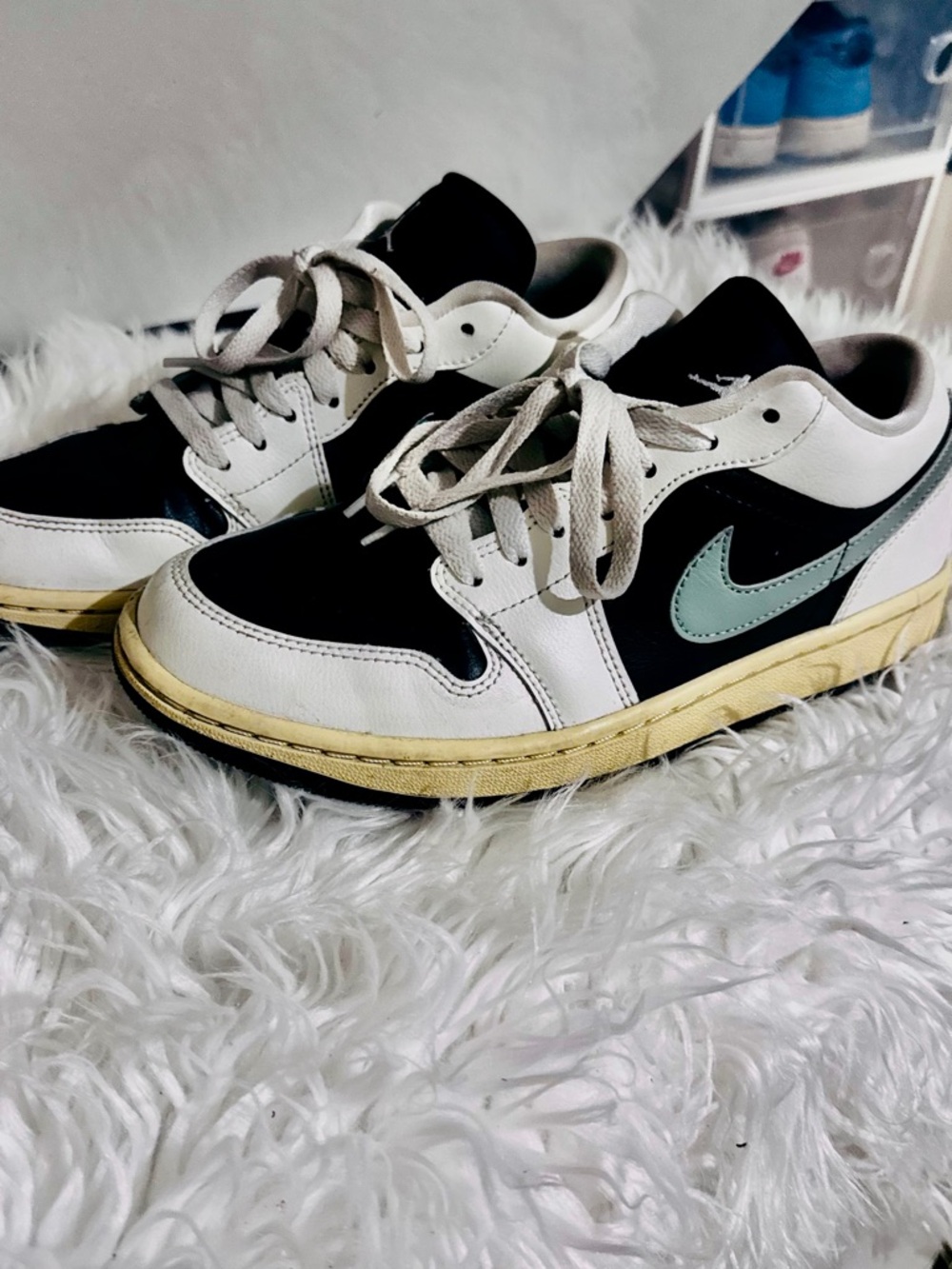 Nike Black, White and Mint Low-Top Sneakers